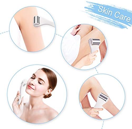 MAANGE Ice Roller for Face & Eye,Puffiness,Migraine,Pain Relief and Minor Injury,Skin Care Products Stainless Steel Face Massager Ice Roller Massager (White) - Image 3