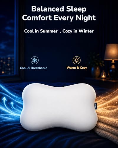 Cervical Neck Pillow for Sleeping, Memory Foam Pillows, White - Image 5