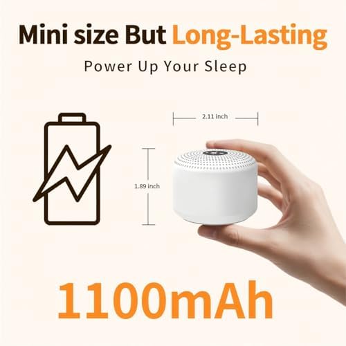 Soothing Sounds White Noise Machine Portable Sleep Machines with 30 Relaxing Sounds 12 Color Options 5 Adjustable Brightness 32 Volume Levels 4 Timer for Baby and Adult Perfect for Home Travel Office - Image 3