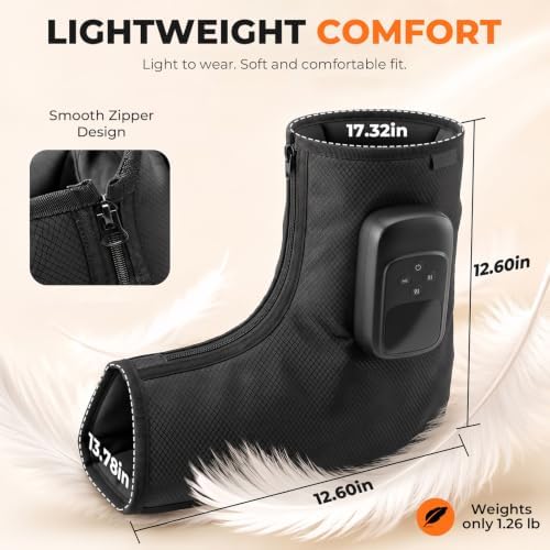 Safeel 4 in 1 Rechargeable Foot Massager, 4000mAh, Fits Up to US 11,Single - Image 6