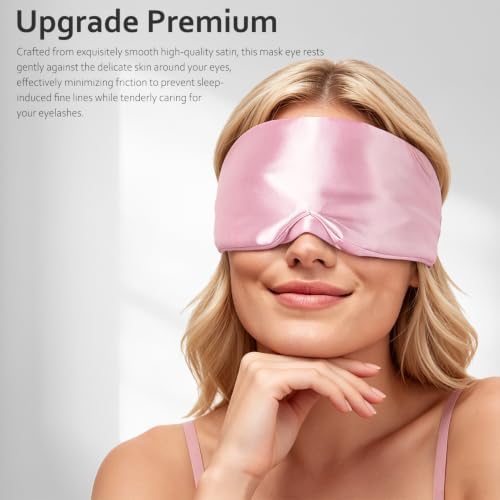 Soft Sleep Mask, Blackout Eye Mask for Side Sleepers for Women Men - Image 2