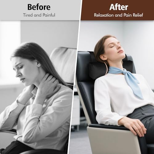 WdFour Velvet Neck & Head Pillow for Recliner Chair, Small Ergonomic Cervical Support Pillow for Home, Office and Travel, Non-Slip Cushion for Tension Relief & Shoulder Comfort (Black) - Image 4