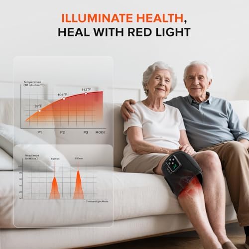 2-in-1 Cordless Red Light Therapy Belt, Wired & Wireless Controller 3000mAh Rechargeable Battery Magnetic LED Screen, 49" * 7" Wearable 660nm & 850nm Red Light Therapy Wrap Belt for Body - Image 6