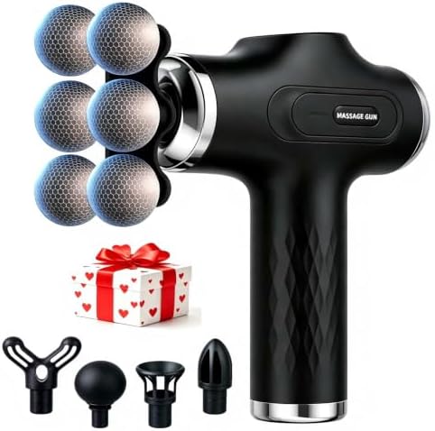 Massage Gun with Wide-Coverage Head, Comfortable Massage for Home & Travel by JOYSUWERUN