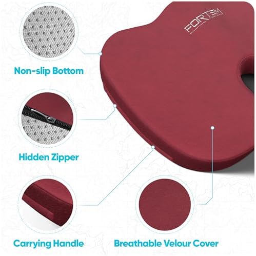FORTEM Seat Cushion & Lumbar Support for Office Chair, Wheelchair, Car - Image 4