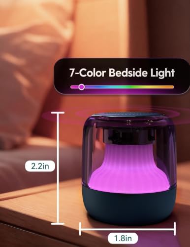 Babelio Pocket Glow White Noise Sound Machine - Upgraded 7 Color Night Lights, 20 Non-Looping Sounds, Timer & Memory Function, Portable for Adults & Babies, White - Image 3