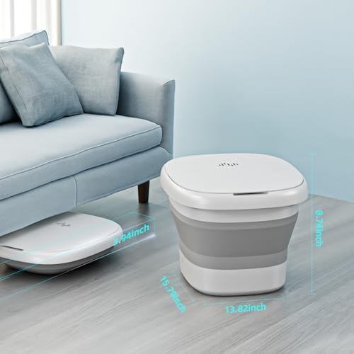 Collapsible Foot Spa Massage with Water and Electricity Separation System,Foot Bath with Three Level Temperature Control,Bubble,Remote,Red Light,Timer,and Four Set Non-Electric Massage Rolls - Image 6