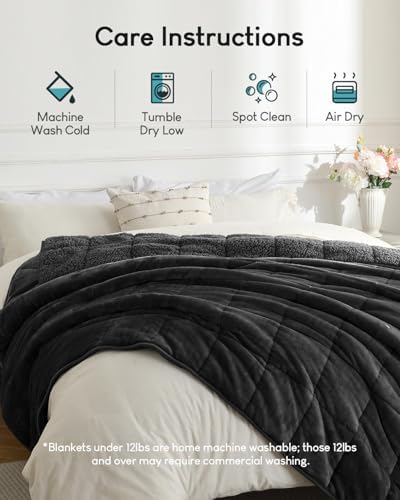 Cottonblue Weighted Blanket for Adults 15lbs Queen King Size Bed 80x87in - Image 5