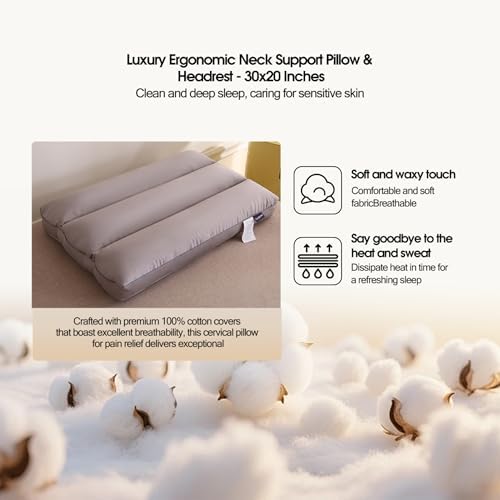 Side Sleeper Cervical Neck Support Pillow, Down Alternative Hotel Quality - Image 3