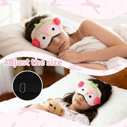 PERFECTSIGHT Sleep Eye Masks, Cute Sleep Eye Cover Lightweight Adjustable Eyeshade Mask Cover for Women Men Sleep Travel Nap, Penguin - Image 6