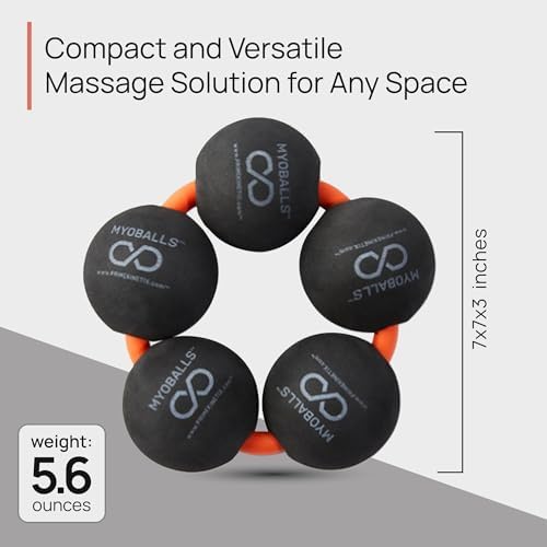 PRIMEKINETIX MyoBalls Foam Roller - Foam Rollers for Muscles, Enhanced Mobility, Deep Tissue & Full Body Massage, Trigger Point Therapy, for Athletes & Active Lifestyles, 1 Set of 5 Balls, Black - Image 4