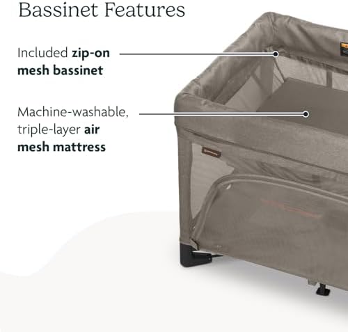UPPAbaby Remi 3-in-1 Portable Playard, Bassinet & Travel Crib - Wells - Image 5