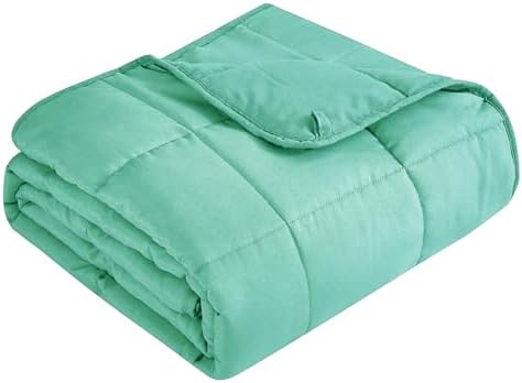 Topcee Weighted Blanket for Adults (15 lbs, 60" x 80") Queen Size Soft Cooling Heavy Blanket Sleeping, Apply to 130-160 lbs Body, Thick Breathable Blanket with Glass Bead, Easy Care by Topcee%E2%80%94ForYourGoodSleep