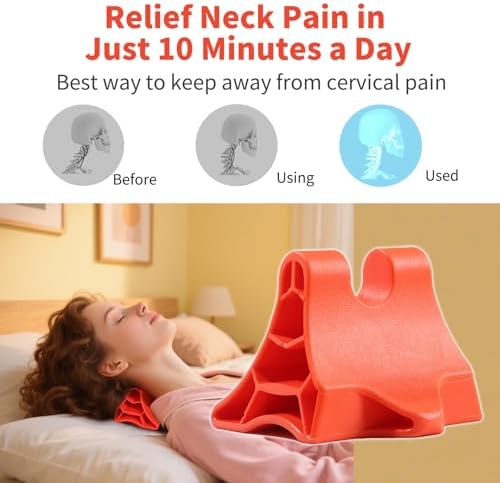 Trigger Point Massage Tool, Handheld Deep Tissue Manual Massager for Neck, Shoulders, Back & Feet, 3-Edge Pressure Point Design, Portable (Red) - Image 5