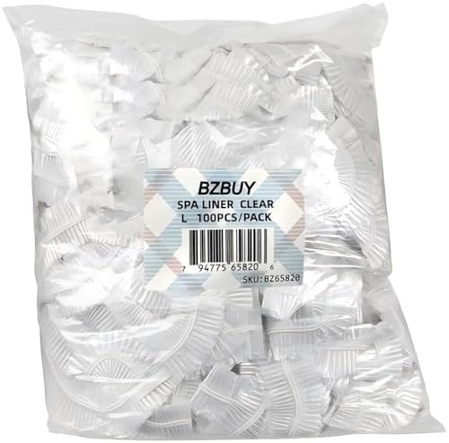 Professional Collection Spa Liners, Fit All Pedicure Spas, Disposable Pedicure Liners 100-Count (CLEAR) by Unknown