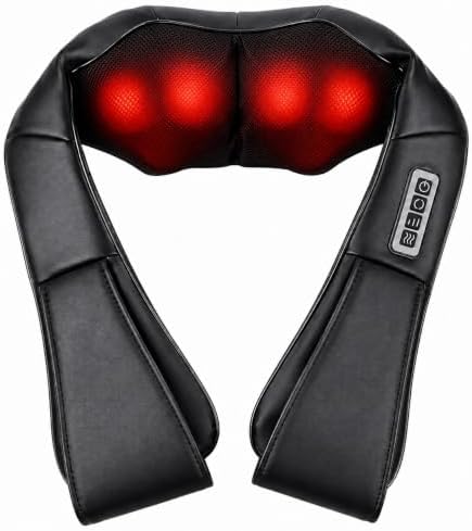 brenzo Neck and Shoulder Massager with Heat, Black by Unknown