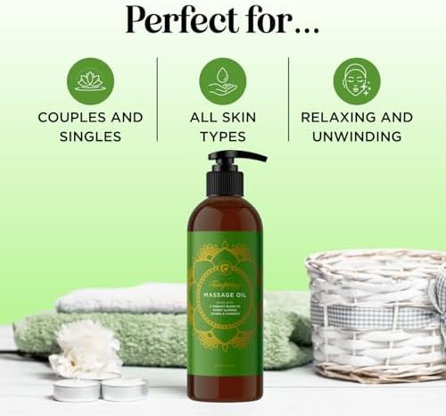 Luxurious Tropical Massage Oil for Couples - Easy Glide Non Greasy Sensual Massage Oil for Date Night with Silky Smooth Sweet Almond Oil Coconut and Jojoba - Vegan Non GMO & Gluten Free (8 Fl Oz) - Image 6