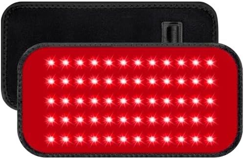 Red Light Therapy for Body, 660nm 850nm Infrared Light Therapy Pad, Wearable Wrap with Timer Remote Control for Back Shoulder Waist Knee, Infrared Light Device Home Use, 12.4'' x 5.7'' Large Area by GMOWNW