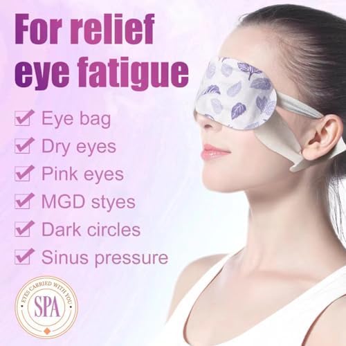 18 Packs Steam Eye Mask for Dry Eyes Self Heating Masks Cornea Care Rest Disposable SPA Warm Compress,Eye Mask for Sleep,Soothing Warm Eye Pads,Reduce Eye Fatigue Travel Essentials (Unscented) - Image 2