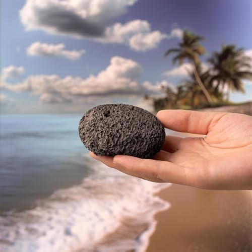 Natural Pumice Stone Set - Lava Foot Scrubber File, Round and Oval Shapes for Effective Exfoliation - Ideal for Cracked Heels, Callus Remover, and Dead Skin Removal - Brown Gray, 2-Pack - Image 5