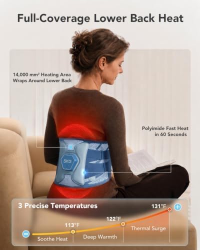 SKG FSA Lower Back Massager for Strain Relief QS300 Lumbar Massager - Image 3