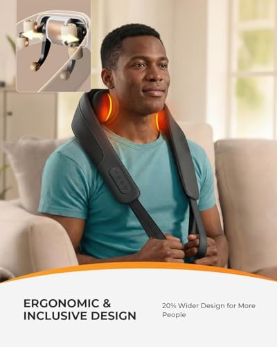 CooCoCo HSA Approved Cordless Neck Massager with Heat & Remote - Image 4