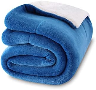 NANPIPER Baby Sherpa Blanket,Warm Toddler Throw Blanket,Soft Newborn Fleece Blanket for Winter (Princess Blue,30x40 inches) by NANPIPER