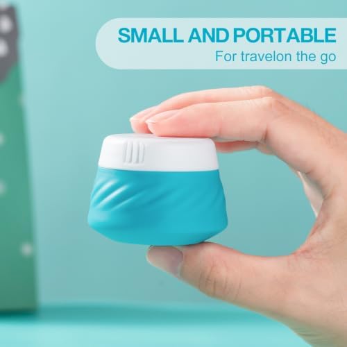 Gemice Silicone Cream Jars TSA Approved Travel Size Containers with Clear Bag, Leak-proof Travel Accessories with Lid for Cosmetic Face Body Hand Cream (4 Pack) - Image 2
