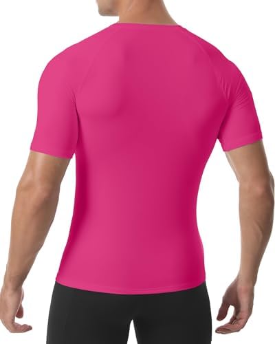 Roadbox Compression Shirt Men Short Sleeve, Cool Dry Base Layer Athletic Undershirts, Workout T-Shirt for Sports Gym Running - Image 3