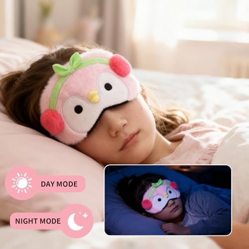 PERFECTSIGHT Sleep Eye Masks, Cute Sleep Eye Cover Lightweight Adjustable Eyeshade Mask Cover for Women Men Sleep Travel Nap, Penguin - Image 4