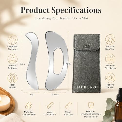 Stainless Steel Gua Sha Tool Ergonomic Body Muscle Scraping Massage Scraper - Image 6