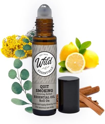 Quit Smoking Essential Oil Roll On 10ml | Jojoba Aromatherapy Roller Aid by WildEssentials