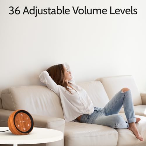 Plug in White Noise Machine Sleep Sound Machine with 32 Soothing Sounds Loud Brown Noise Machine with 36 Volume Levels 4 for Baby Kid Adults Noise Cancelling Machine Timer for Office Privacy - Image 3