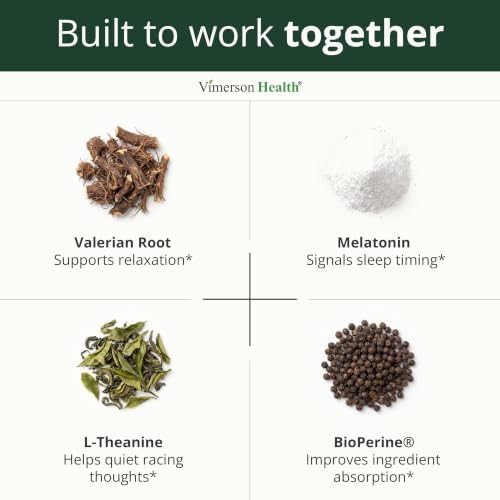 Melatonin 3mg + Valerian Root for Sleep, Daily Calm & Stress Relief Support – Natural Sleep Aid: Organic Turmeric Melatonin Valerian Supplement with L-Theanine, Ginger & Black Pepper – 60 Capsules - Image 5