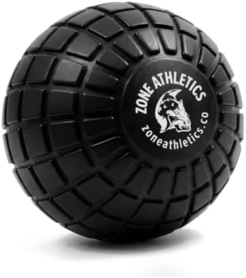 Zone Deep Tissue Massage Ball – Trigger Point Therapy, Myofascial Release, Muscle Recovery, Mobility Tool – Standard 5" / 12 CM Massage Ball (Single) by ZoneSmellingSalts