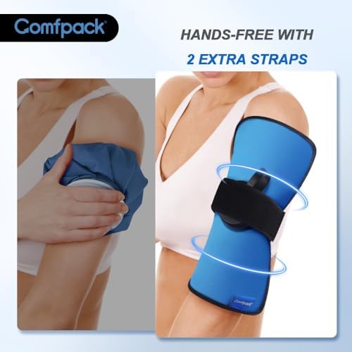 Comfpack Small Refillable Ice Bag for Injuries, Travel Ice Pack with Straps - Image 4