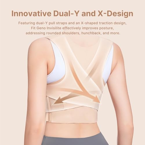 Fit Geno Invisilite Posture Corrector for Women Adjustable Upper Back Brace - Image 2