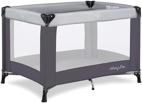 Dream On Me Nest Portable Playard, Lightweight, Foldable, Carry Bag, Grey by Unknown