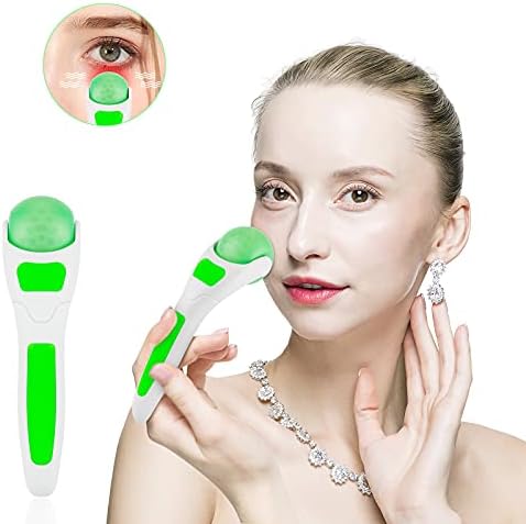 Ice Roller, Face Roller 2 PCS, Massage Tools with Mini Roller for Eye, Face and Body, Relax and Alleviate Puffiness Fine Lines Minor Pain (Green) - Image 4