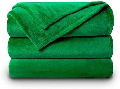 NANPIPER Fleece Blankets Super Soft Flannel King Size Blanket for Bed Luxury Cozy Microfiber Plush Fuzzy Blanket,Emerald Green by NANPIPER