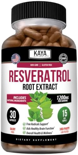 Kaya Naturals Resveratrol Capsules, 30 Veggies Capsules by KAYANATURALS