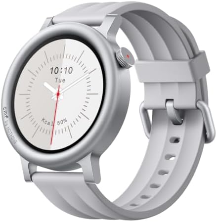 CMF BY Nothing Watch 3 Pro Smart Watch for Men Women, Bluetooth Call AI Energy Score, 1.43” Heart Rate Tracking, Sleep Monitor, GPS & 130 Sport Modes, Fitness Tracker for Android iOS, IP68 Light Grey by CMFbyNOTHING