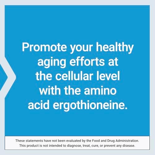 Life Extension Essential Youth L-Ergothioneine – Promotes Longevity & Healthy Aging – Gluten-Free – Non-GMO – Vegetarian – 5 mg – 30 Vegetarian Capsules - Image 6