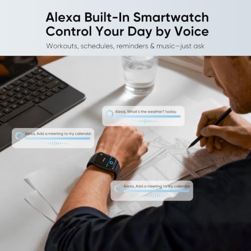 Tensky Smart Watch for Men & Women, 46mm HD Big Screen Fitness Tracker - Image 4