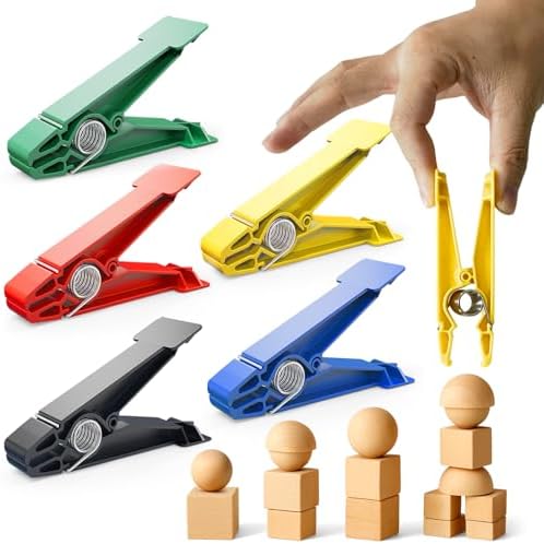 FitBeast Finger Exerciser Set – 5 Resistance Clips for Hand Therapy, Grip Strength & Dexterity – Ideal Finger Strengthener for Rehab, Stroke Recovery, Arthritis, Seniors & Athletes by FitBeast