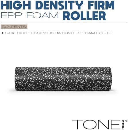 Tone Fitness High Density EPP Foam Exercise Foam Roller for Yoga, Pilates, Stretching, Massage, and Recovery | Multiple Sizes and Colors - Image 2