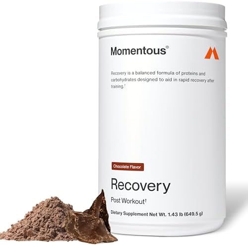 Momentous Grass-Fed Recovery Whey Protein Isolate Powder, 20g, Chocolate by Momentous