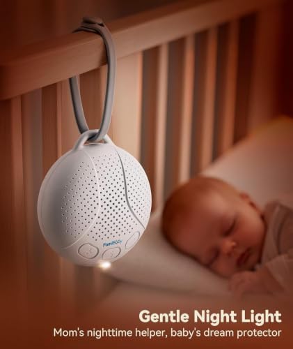 Baby White Noise Machine with Night Light, Portable Sound Machine - Image 6
