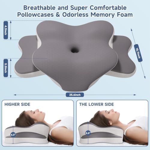 Sleep Apnea Pillow Ergonomic Cervical Neck Pillow for Pain Relief - Image 2