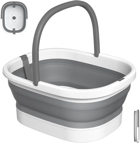Nekteck Collapsible Foot Soaking Tub for Foot Bath Soak Foot Spa, Grey by Nekteck